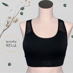 💖Victoria's Secret Pink Brand Sports Bra Color Black XL -item500-